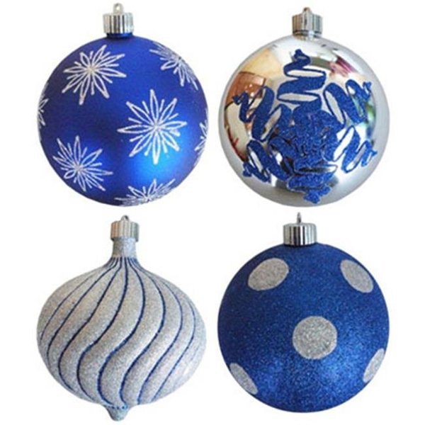Christmas By Krebs Christmas By Krebs TV310006A 5.9 in. Diameter Decorated Shatterproof Ornament - Pack Of 8 168075